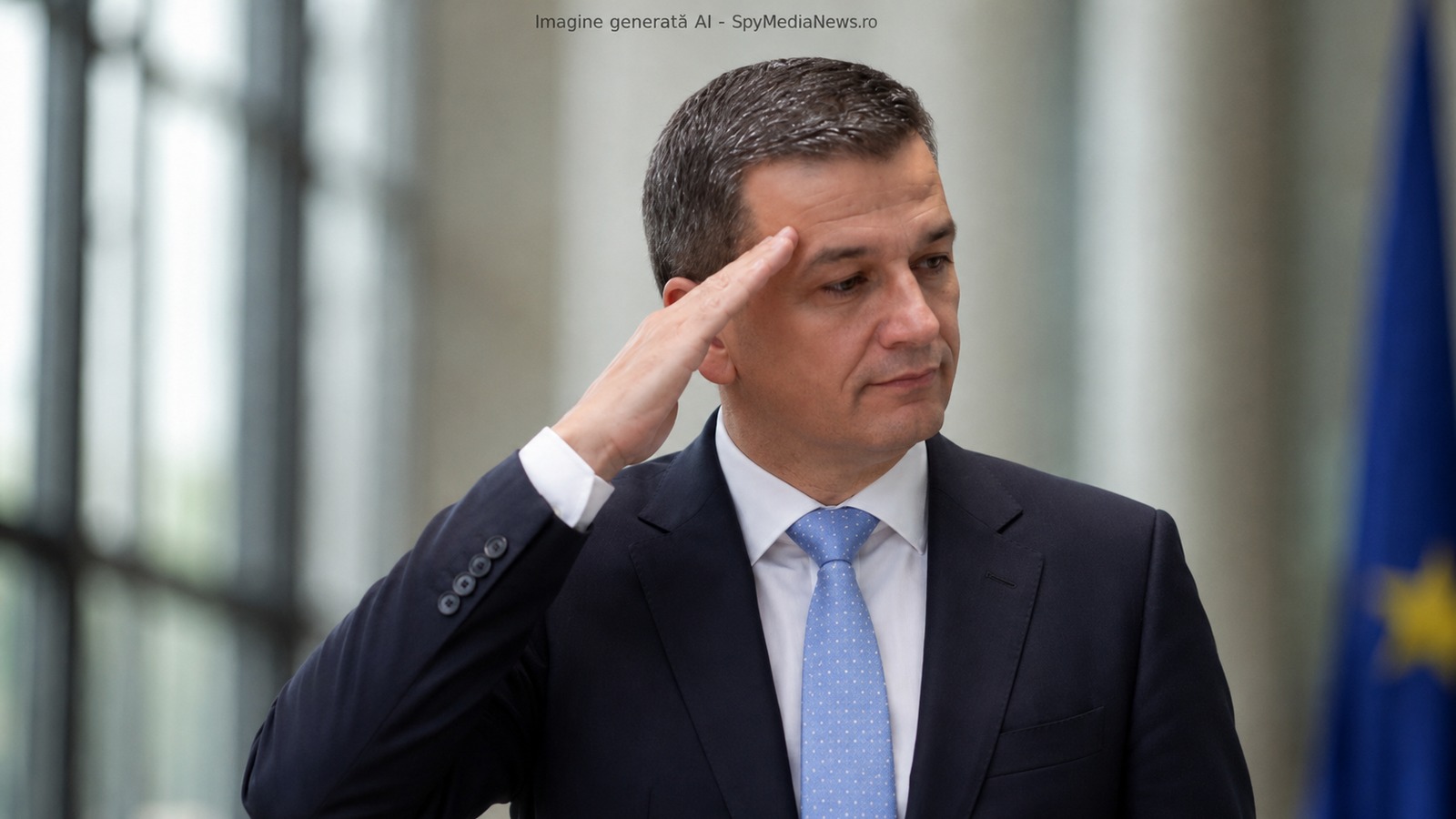 Imagine editorială generată AI – Sorin Grindeanu